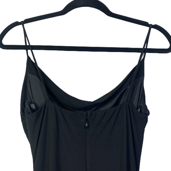 LAUNDRY x SHELLI SEGAL Black Spaghetti Strap Ruched Sheath Dress‎ - Picture 7 of 12